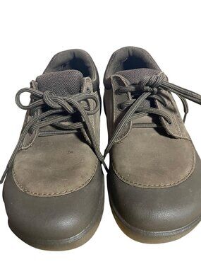 Crocs Velocity Brown Lace Up Shoes Mens Size 6 Womens 8 Brown Nubuck Croslite